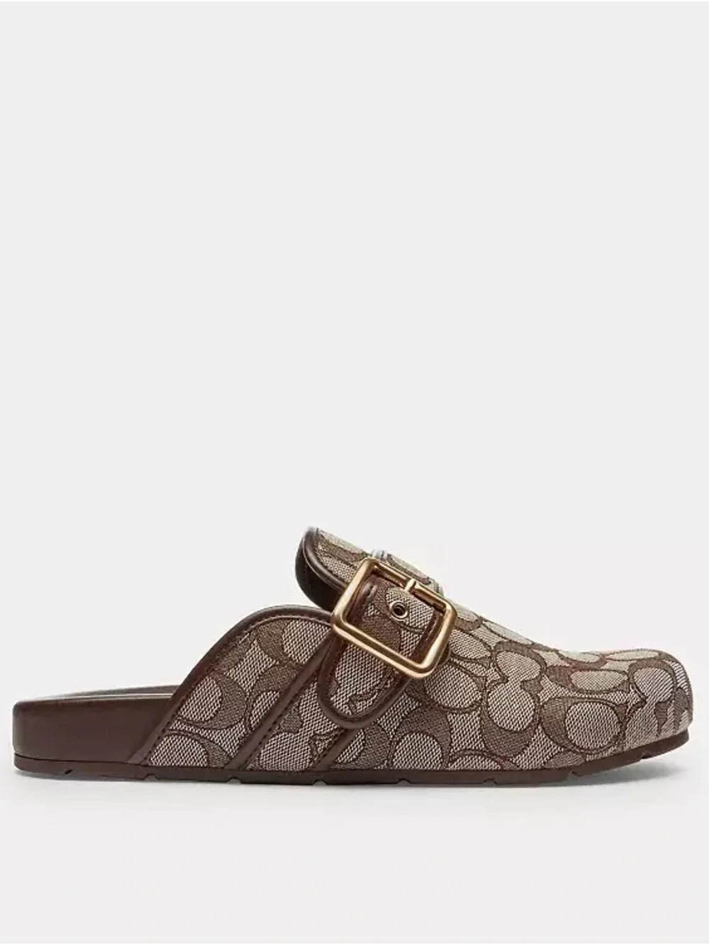 Coach Archival Signature Jacquard Buckle Clog NWT Size 9